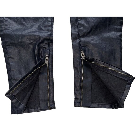 rag and bone black dress pants, detail zippers, 25, fitted, jeans black, - Picture 7 of 13